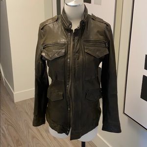 Genuine leather Joe’s jeans jacket